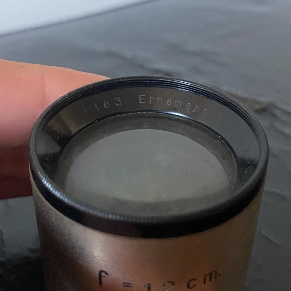 RARE ANTIQUE German 1889-1928 Dresden Ernemann-Werke Projector Lens - Picture 10 of 10